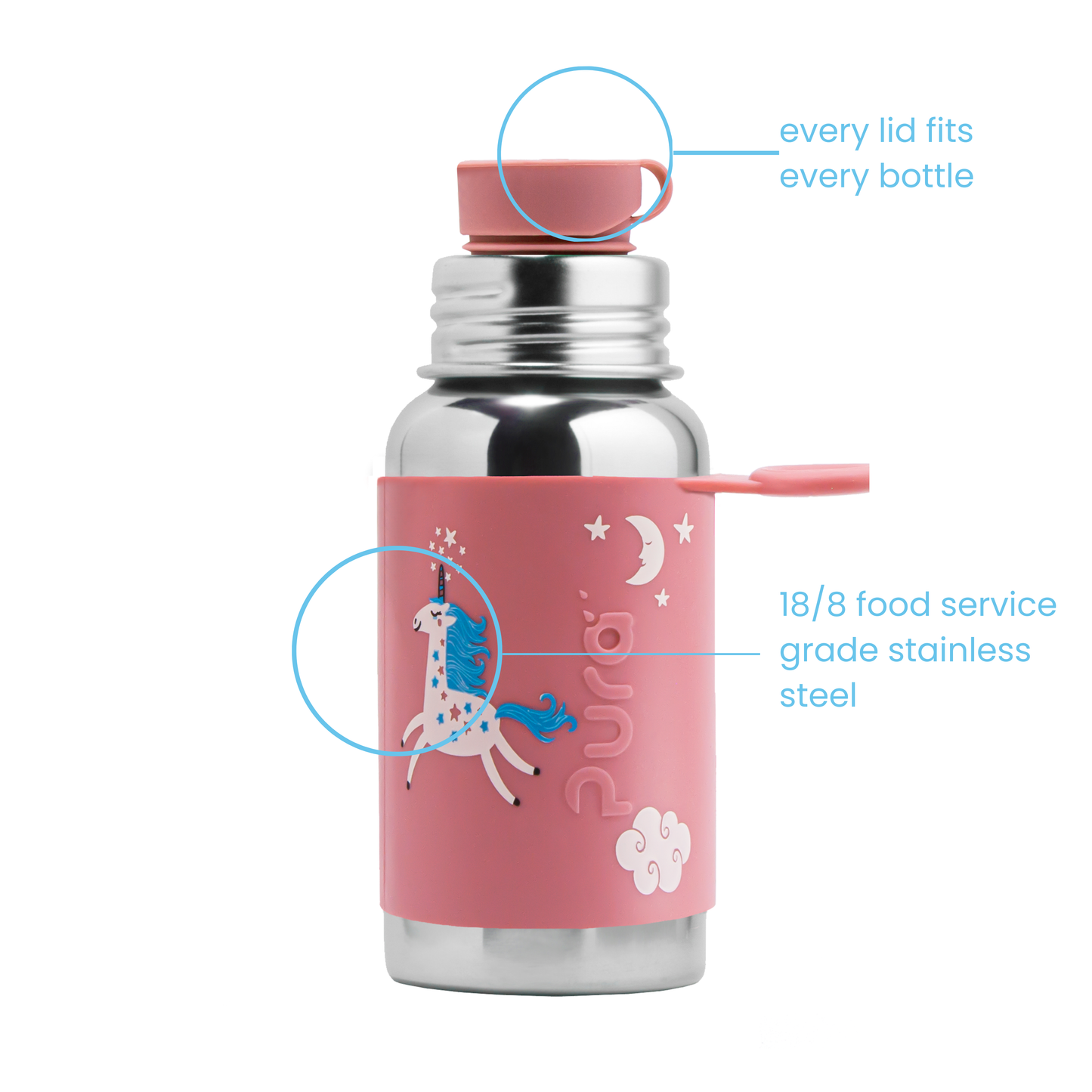 Pura Sport bottle 550 ml - Unicorn