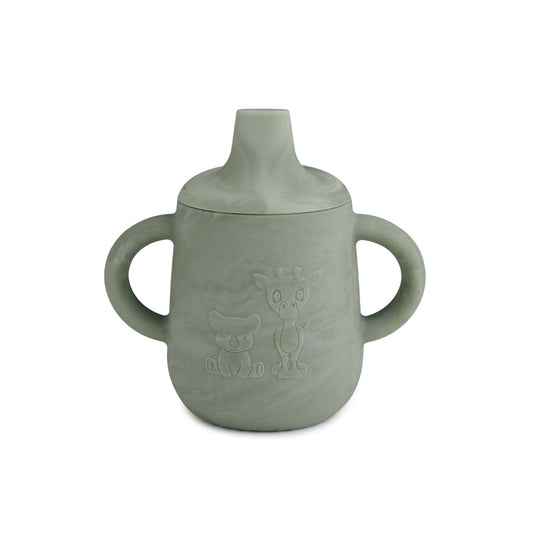 NUUROO Aiko silikoninis puodelis su švelniu dangteliu