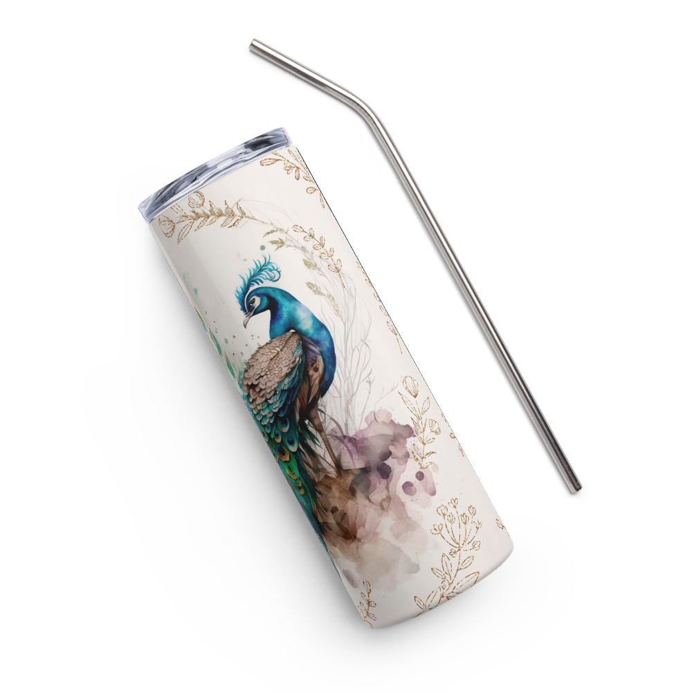 „HydroM8 Peacock“ – nerūdijančio plieno stiklinė, 600 ml