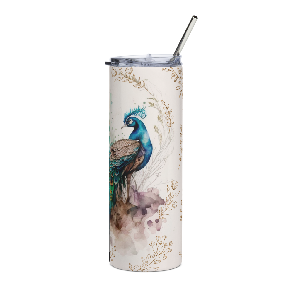 „HydroM8 Peacock“ – nerūdijančio plieno stiklinė, 600 ml