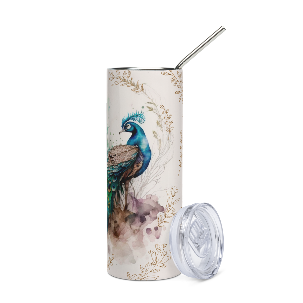 „HydroM8 Peacock“ – nerūdijančio plieno stiklinė, 600 ml