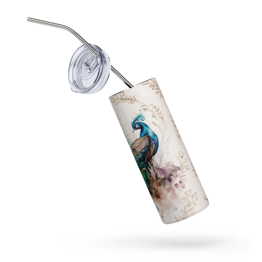 „HydroM8 Peacock“ – nerūdijančio plieno stiklinė, 600 ml