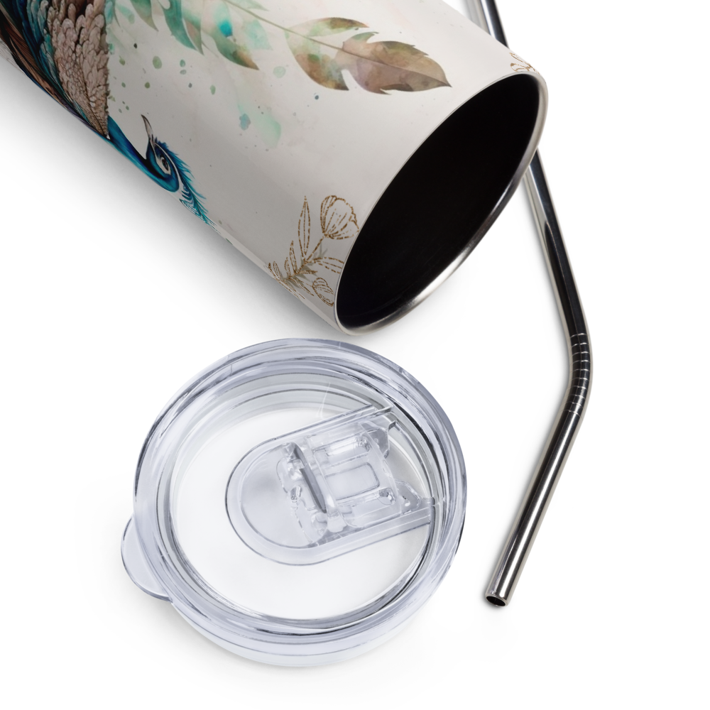 „HydroM8 Peacock“ – nerūdijančio plieno stiklinė, 600 ml