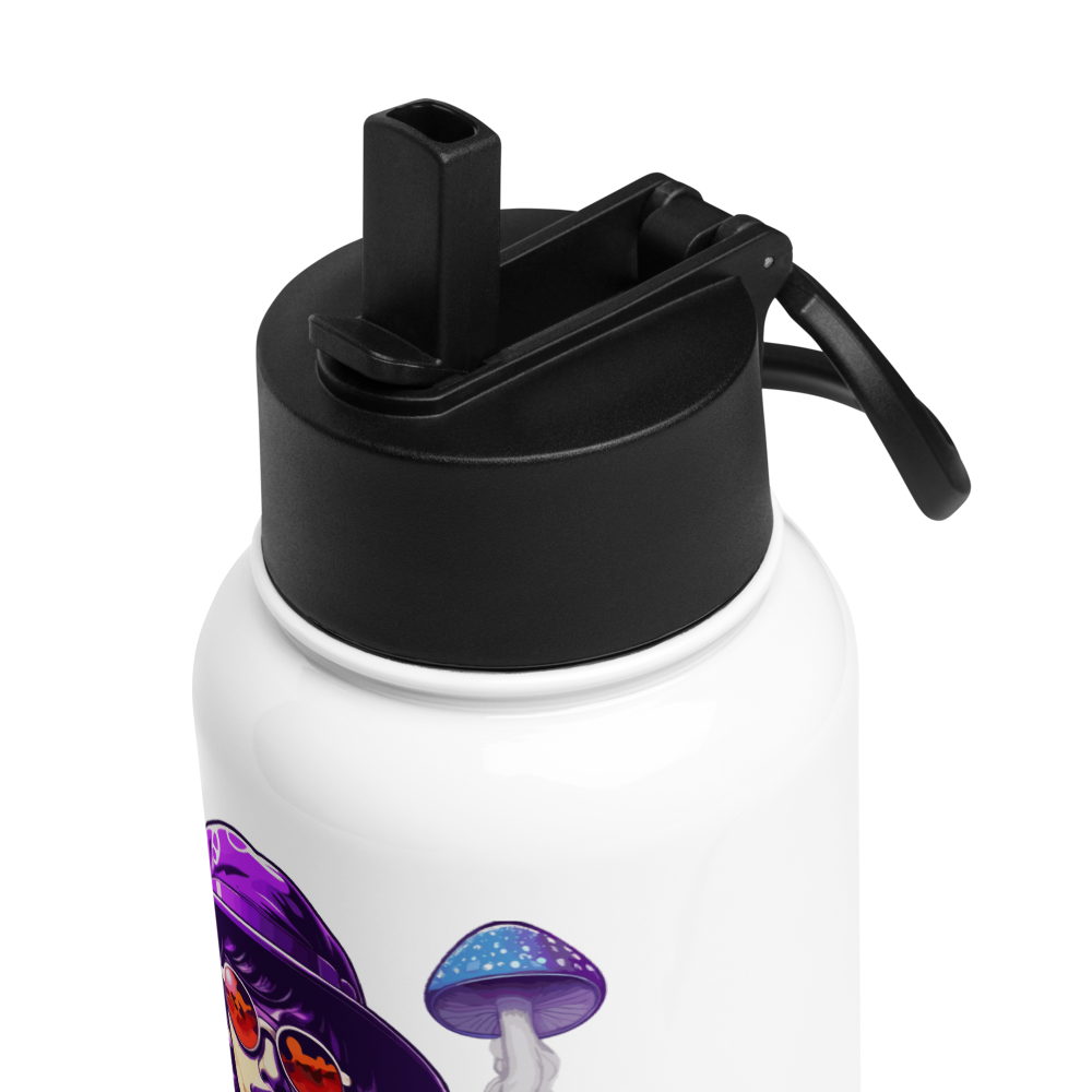 HydroM8 "PSY - v.2" Stainless steel water bottle with a straw lid