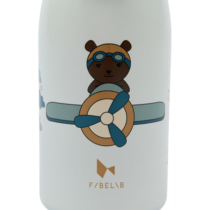 FABELAB Small Water Bottle - Little Flyers Bear 320ml