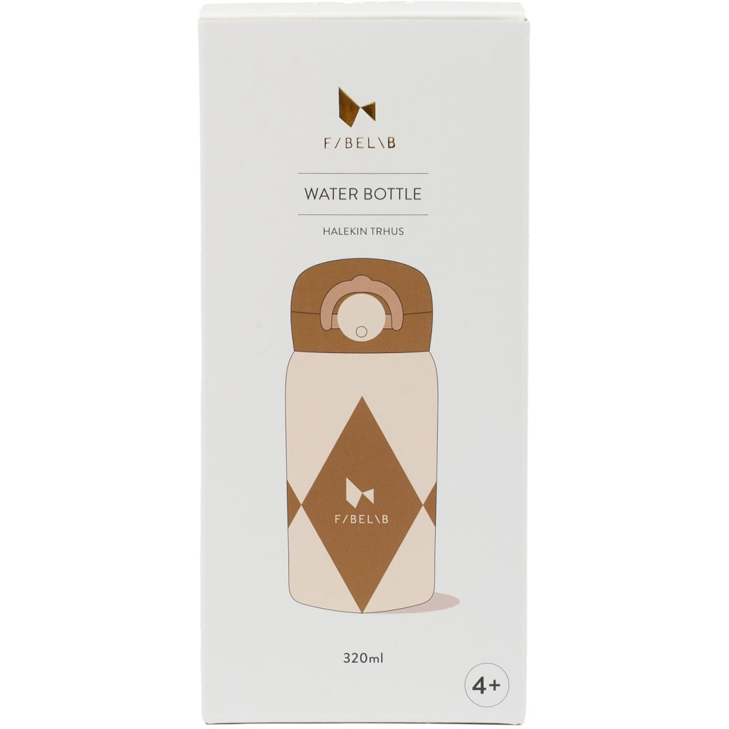 FABELAB Small Water Bottle - HARLEKIN Wood Thrush 320ml