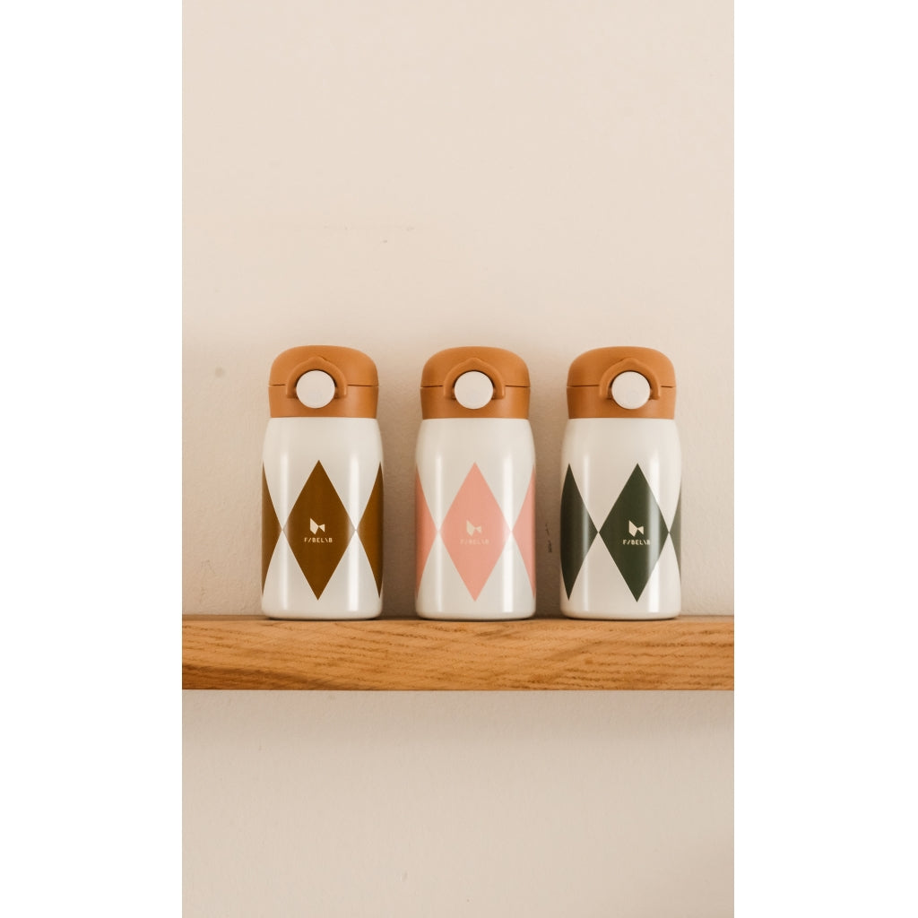 FABELAB Small Water Bottle - HARLEKIN Wood Thrush 320ml