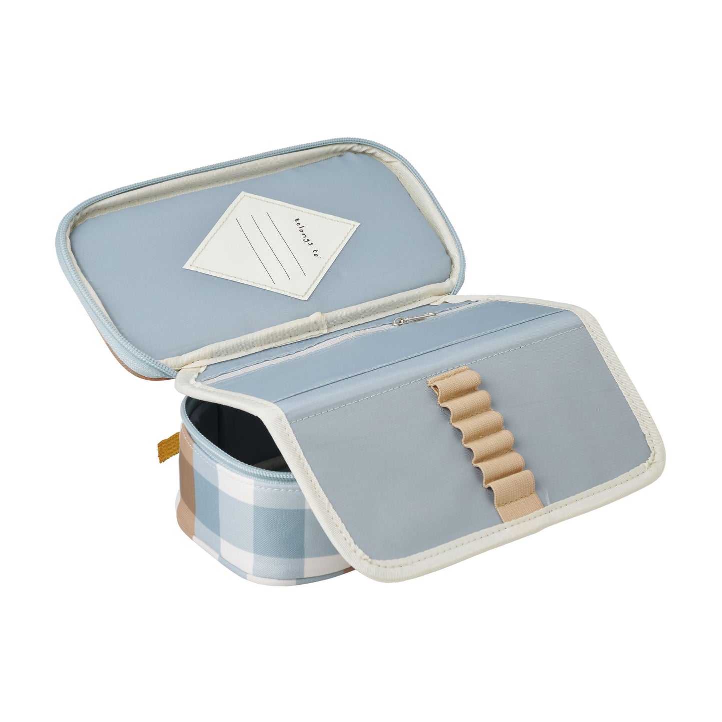 FABELAB Pencil Case - Cottage Blue Checks