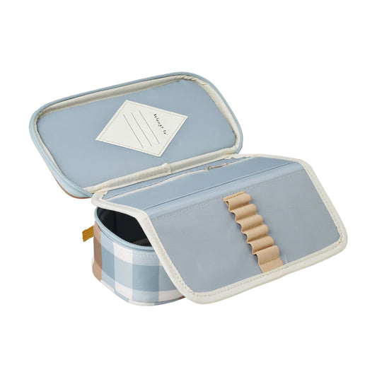 FABELAB Pencil Case - Cottage Blue Checks