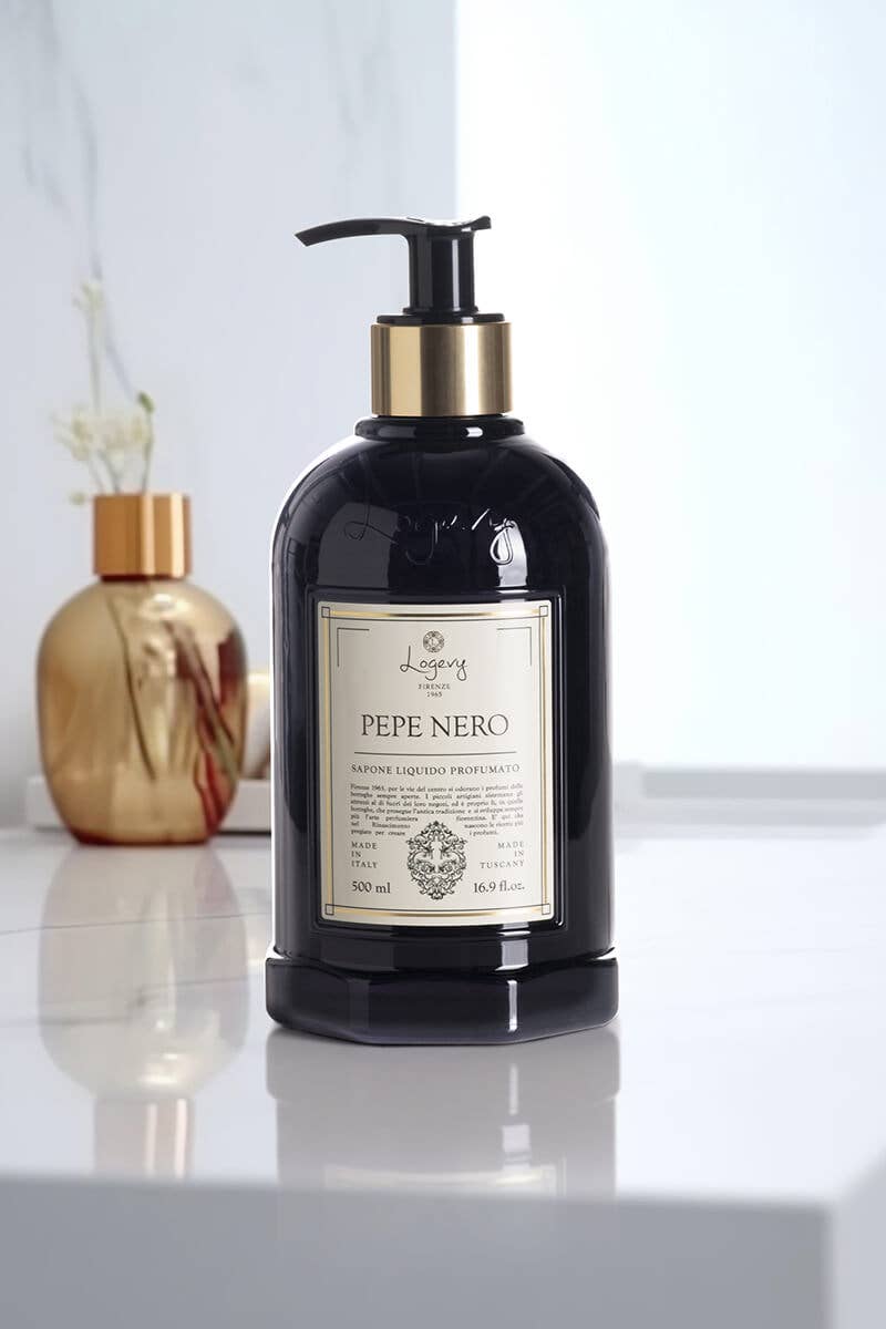 Logevy Liquid Soap – Black Pepper Elegance 500ml