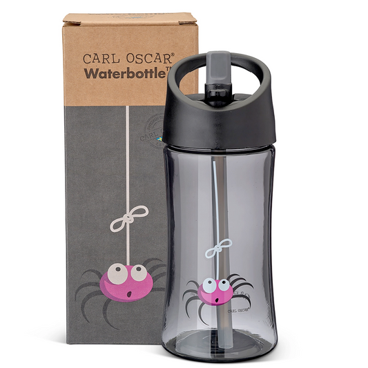 Carl Oscar Water Bottle Kids 0.35 L - Spider Grey