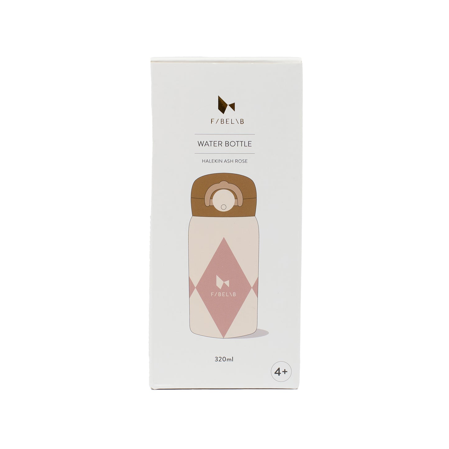FABELAB Small Water Bottle - HARLEKIN ASH ROSE 320ml