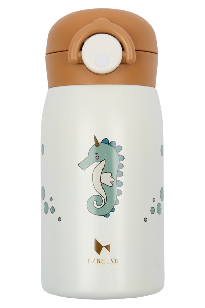 FABELAB Small Water Bottle "Seahorse" 320ml