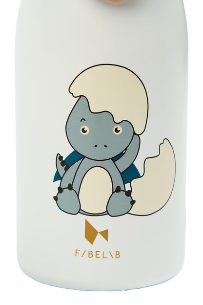 FABELAB Small Water Bottle - Dinoland Blue 320ml