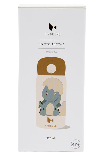 FABELAB Small Water Bottle - Dinoland Blue 320ml