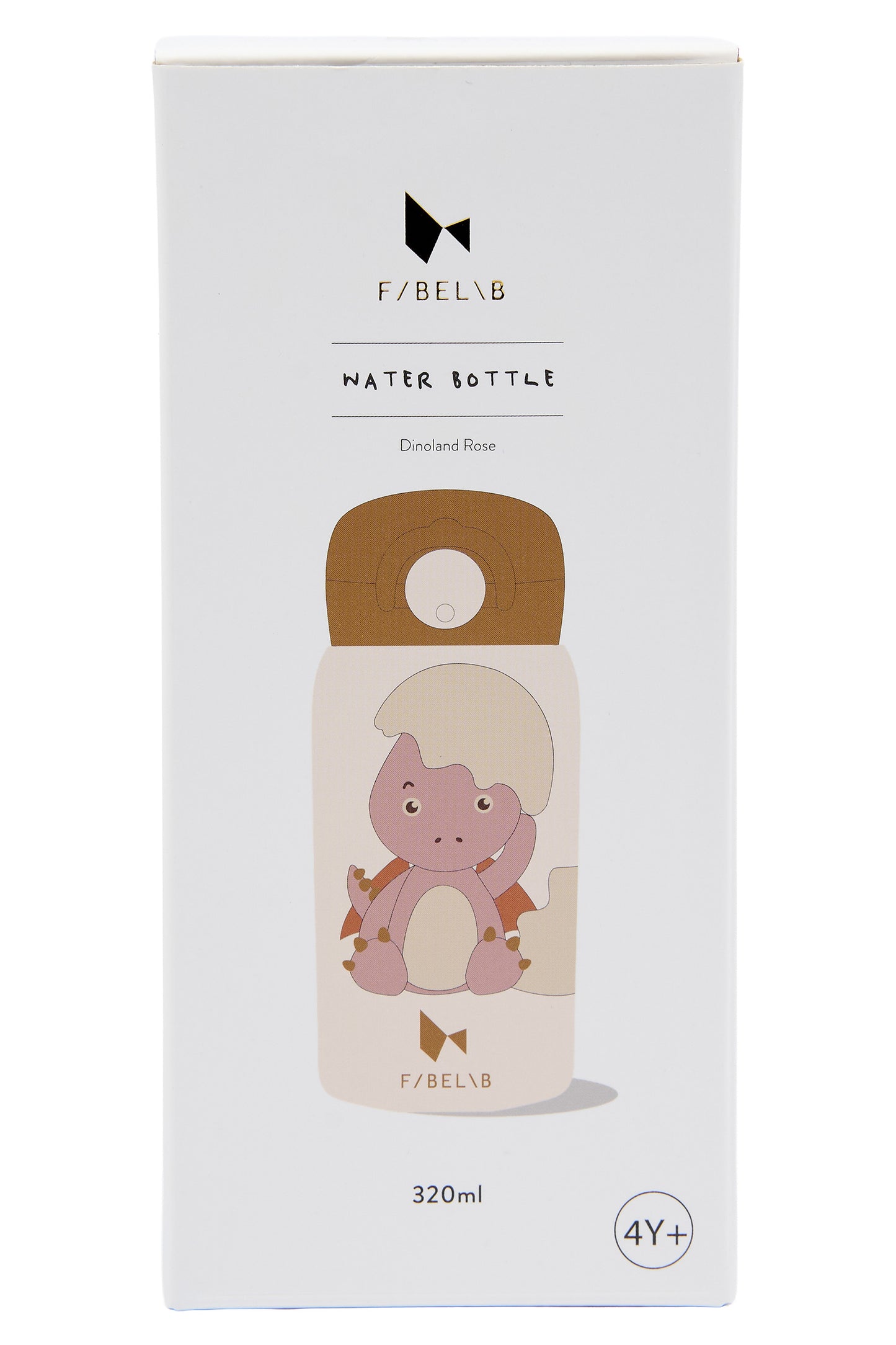 FABELAB Small Water Bottle - Dinoland Rose 320ml