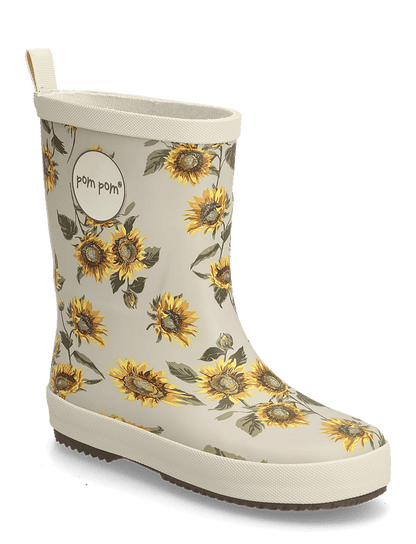 Luxkids - POM POM GUMBOOTS™ AOP - SUNFLOWER