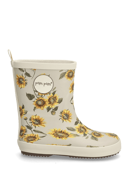 Luxkids - POM POM GUMBOOTS™ AOP - SUNFLOWER