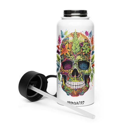 HydroM8 "PSY - v.26" Stainless steel water bottle with a straw lid
