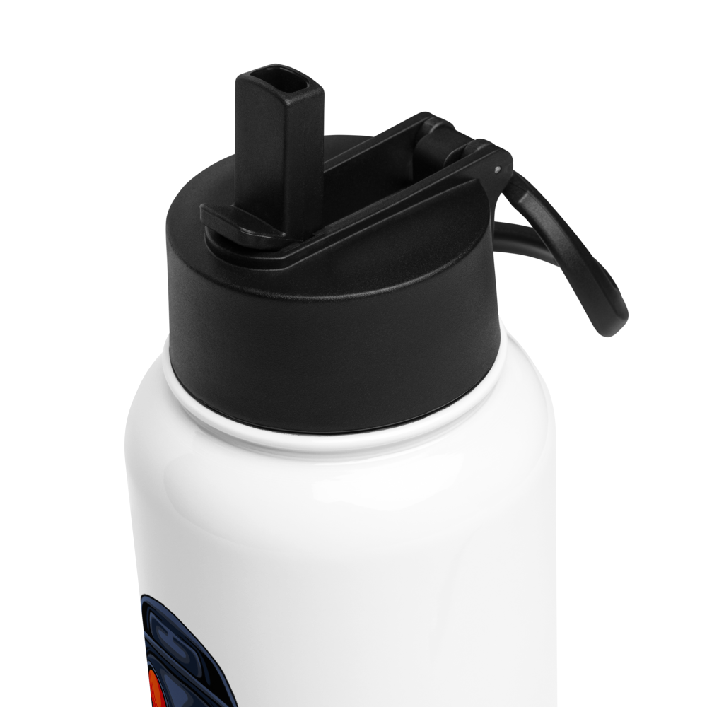 HydroM8 "S.W.A.T." Stainless steel water bottle with a straw lid