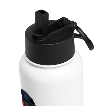 HydroM8 "S.W.A.T." Stainless steel water bottle with a straw lid
