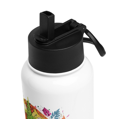HydroM8 "PSY - v.26" Stainless steel water bottle with a straw lid