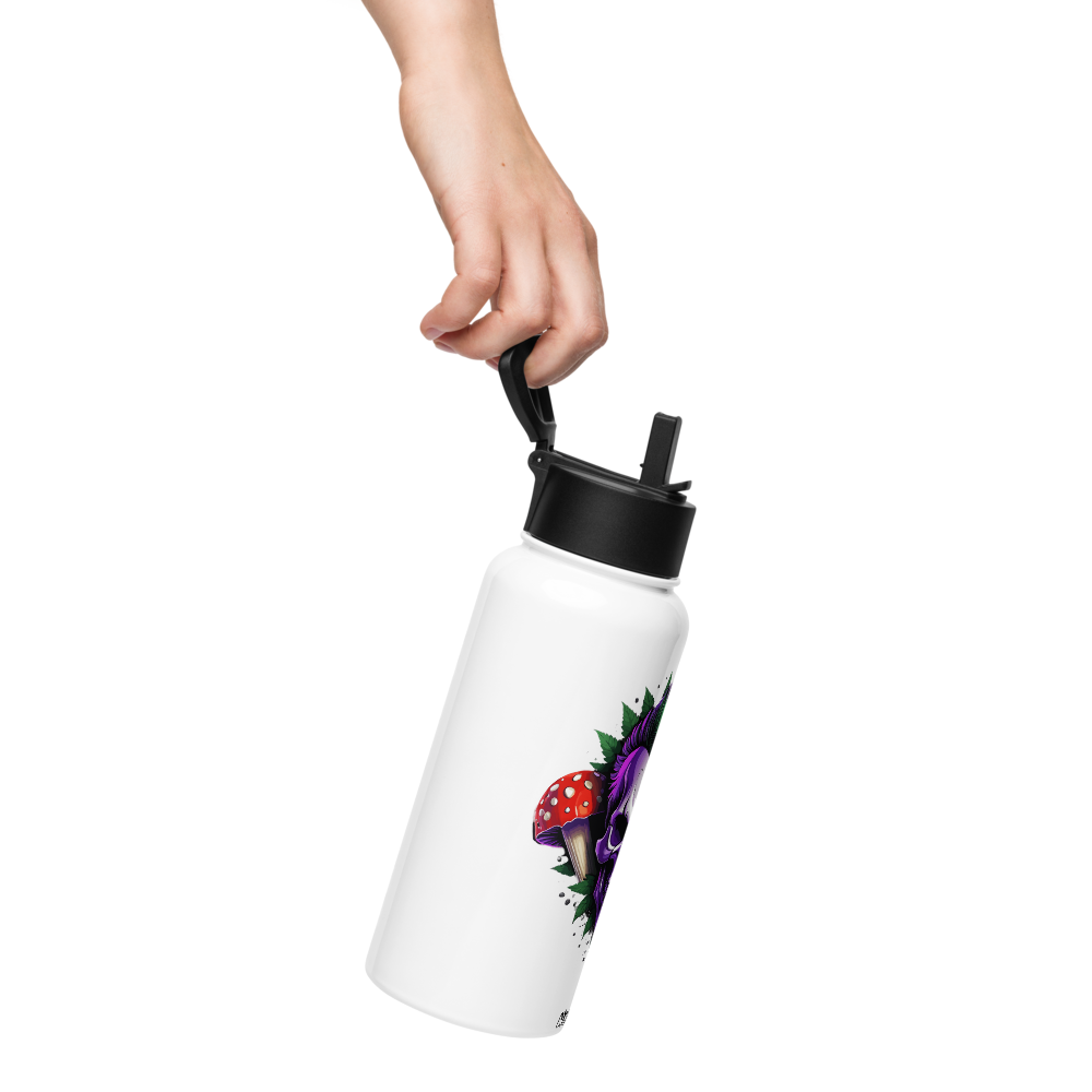HydroM8 "PSY - v.21" Stainless steel water bottle with a straw lid